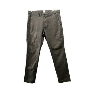 Gap Skinny Fit Chino Pants Mens 32x30  Gray (Soft Black) Stretch Flat Front